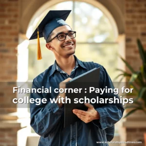 Artistic representation for Financial corner : Paying for college with scholarships