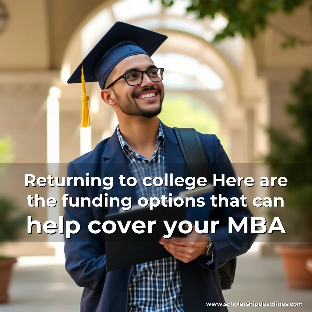 Artistic representation for Returning to college Here are the funding options that can help cover your MBA