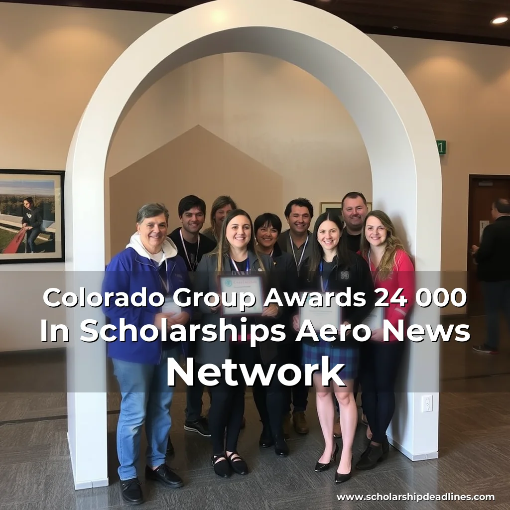 Artistic representation for Colorado Group Awards 24 000 In Scholarships Aero News Network