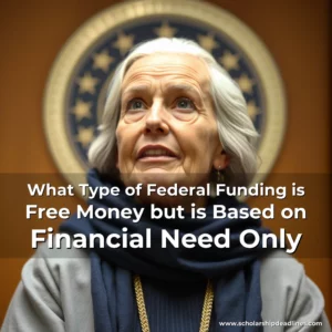 Artistic representation for What Type of Federal Funding is Free Money but is Based on Financial Need Only