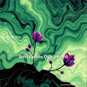 Artistic representation for Berry wins Dye award