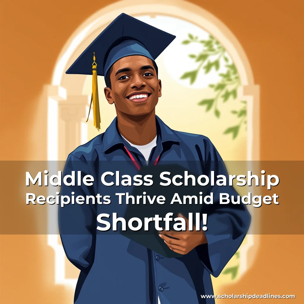 Artistic representation for Middle Class Scholarship Recipients Thrive Amid Budget Shortfall!