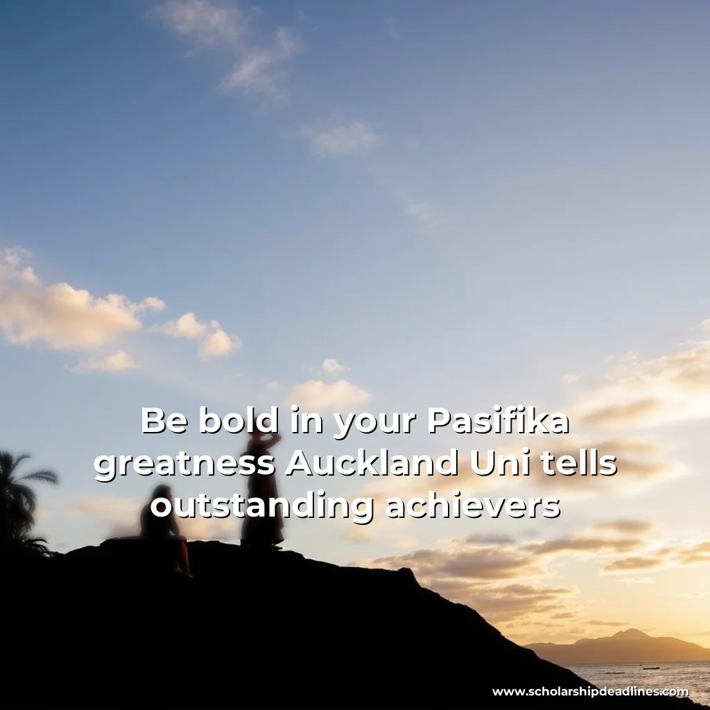 Artistic representation for Be bold in your Pasifika greatness Auckland Uni tells outstanding achievers