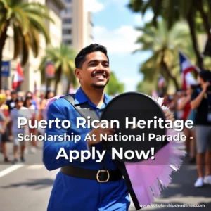Artistic representation for Puerto Rican Heritage Scholarship At National Parade - Apply Now!