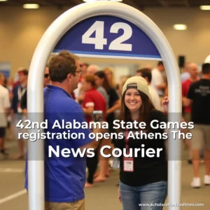 Artistic representation for 42nd Alabama State Games registration opens Athens The News Courier