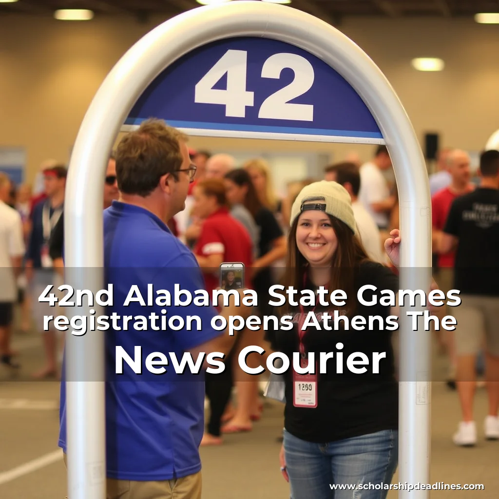 Artistic representation for 42nd Alabama State Games registration opens Athens The News Courier