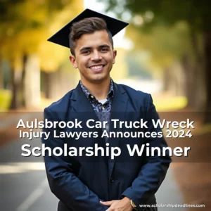 Artistic representation for Aulsbrook Car Truck Wreck Injury Lawyers Announces 2024 Scholarship Winner