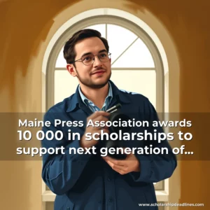 Artistic representation for Maine Press Association awards 10 000 in scholarships to support next generation of journalists