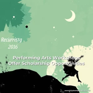 Artistic representation for Performing Arts Workshops Offer Scholarship Opportunities