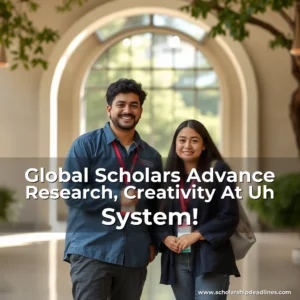 Artistic representation for Global Scholars Advance Research, Creativity At Uh System!
