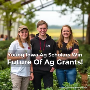 Artistic representation for Young Iowa Ag Scholars Win Future Of Ag Grants!
