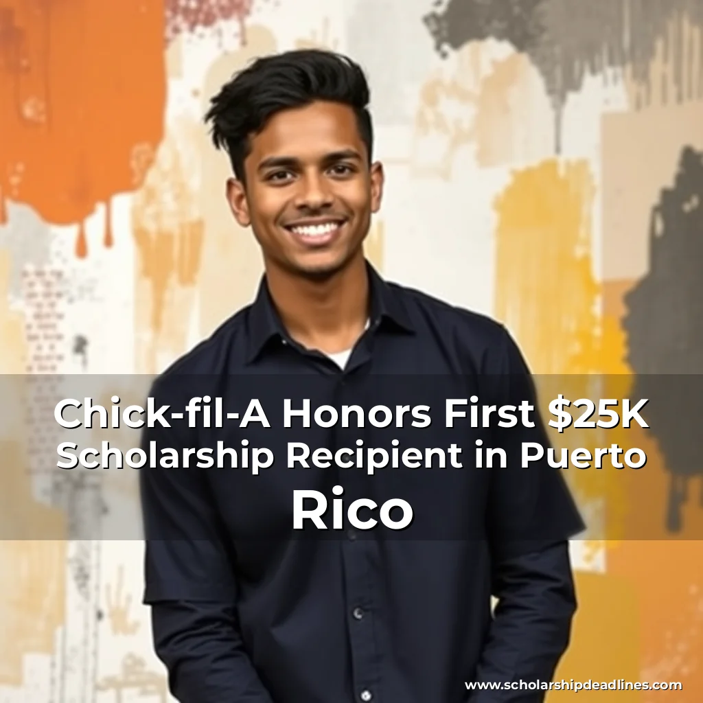 Artistic representation for Chick-fil-A Honors First $25K Scholarship Recipient in Puerto Rico