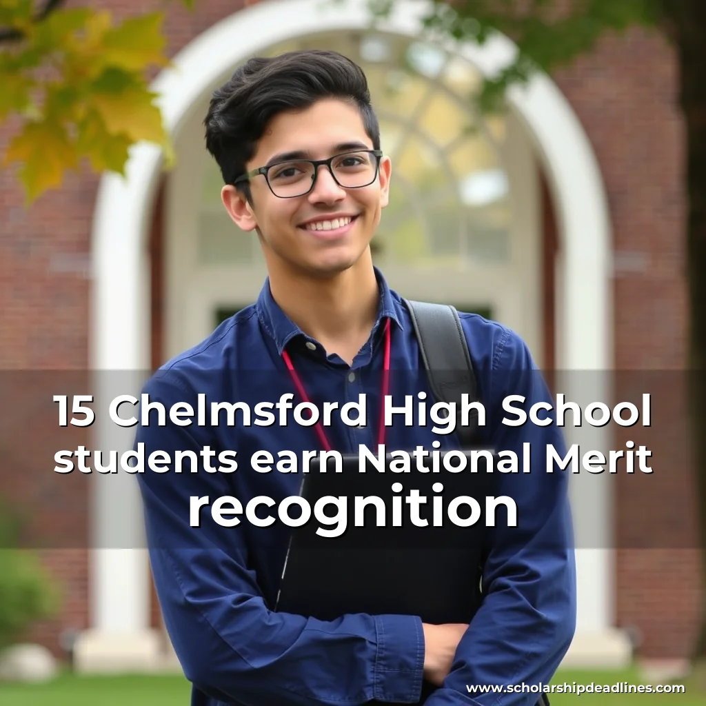 Artistic representation for 15 Chelmsford High School students earn National Merit recognition