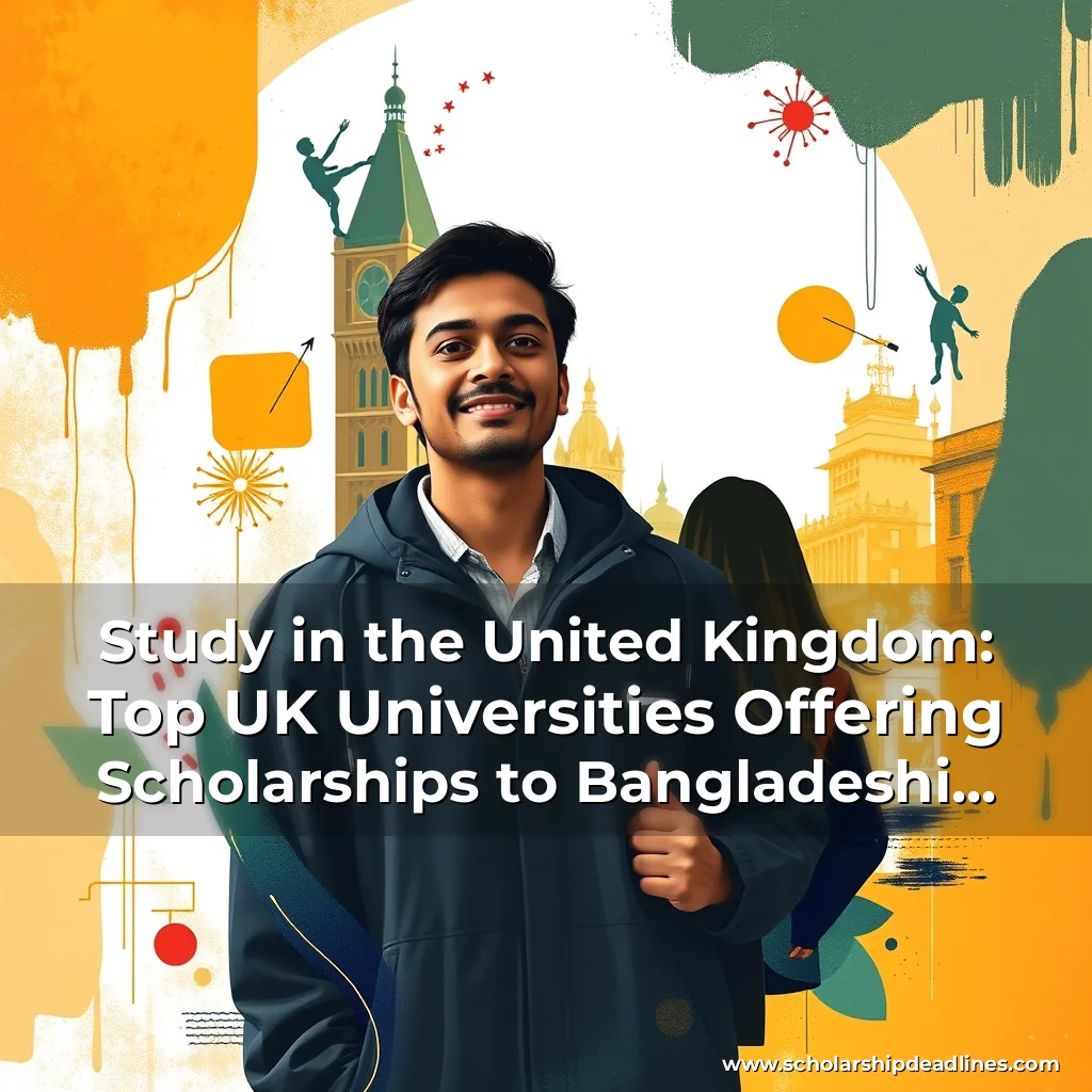 Artistic representation for Study in the United Kingdom: Top UK Universities Offering Scholarships to Bangladeshi Students