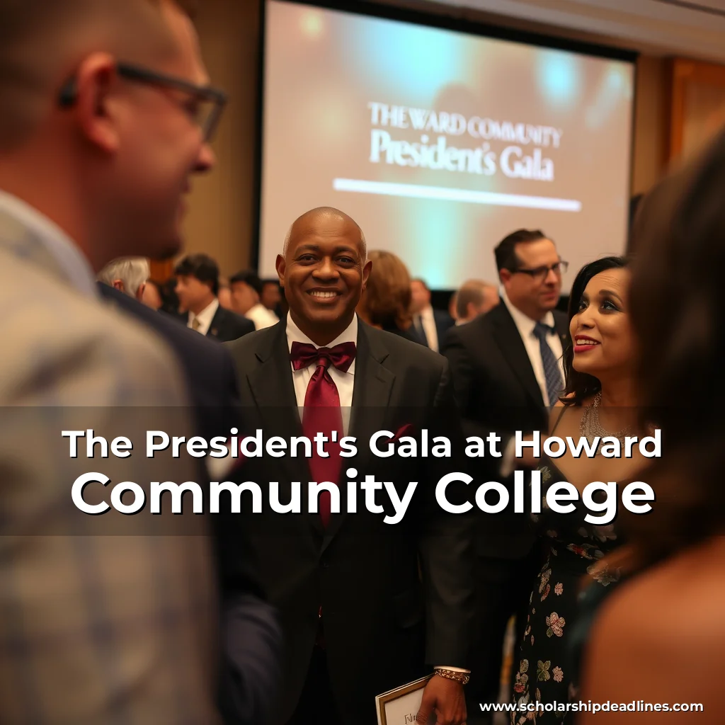 Artistic representation for The President's Gala at Howard Community College