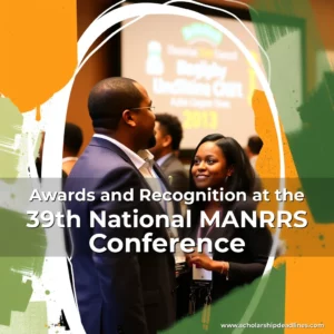 Artistic representation for Awards and Recognition at the 39th National MANRRS Conference