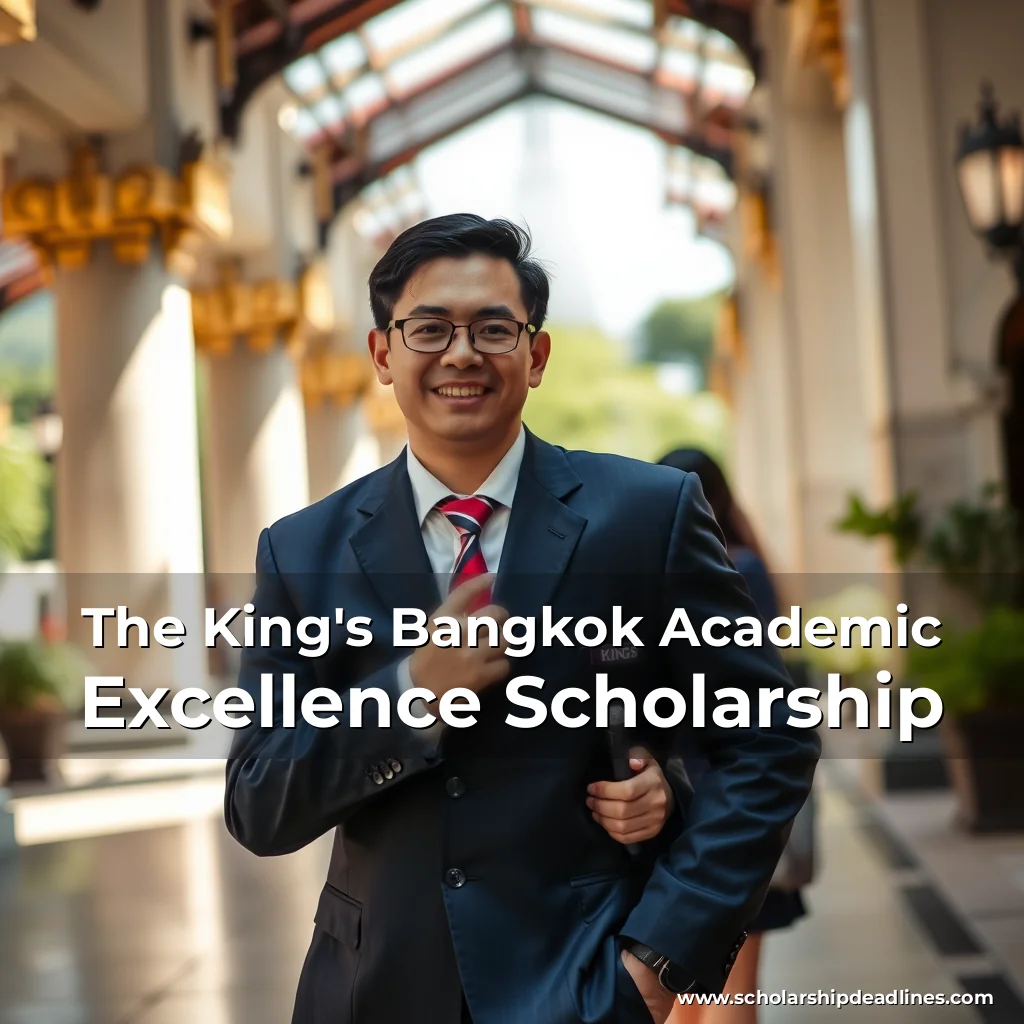 Artistic representation for The King's Bangkok Academic Excellence Scholarship