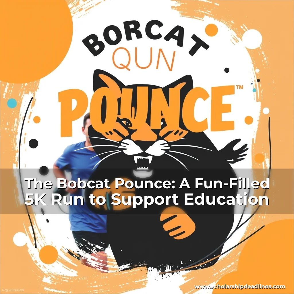 Artistic representation for The Bobcat Pounce: A Fun-Filled 5K Run to Support Education