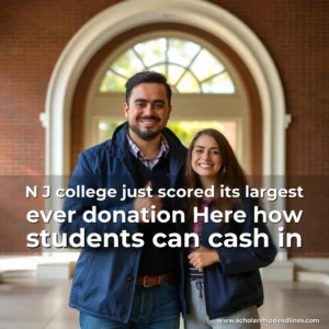 Artistic representation for N J college just scored its largest ever donation Here how students can cash in
