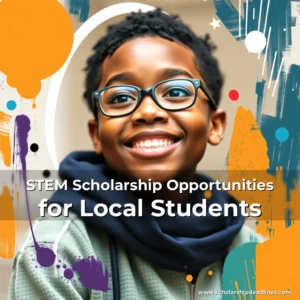 Artistic representation for STEM Scholarship Opportunities for Local Students