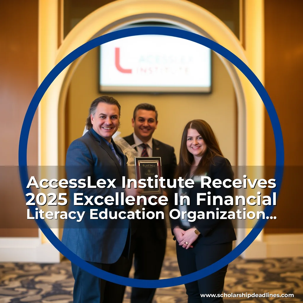 Artistic representation for AccessLex Institute Receives 2025 Excellence In Financial Literacy Education Organization of the Year Award