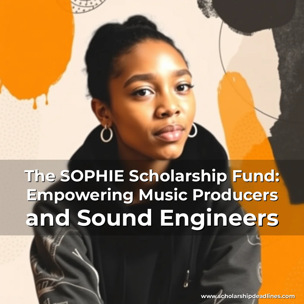 Artistic representation for The SOPHIE Scholarship Fund: Empowering Music Producers and Sound Engineers