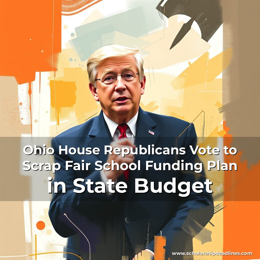 Artistic representation for Ohio House Republicans Vote to Scrap Fair School Funding Plan in State Budget