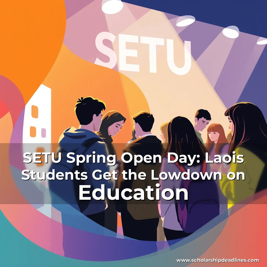 Artistic representation for SETU Spring Open Day: Laois Students Get the Lowdown on Education