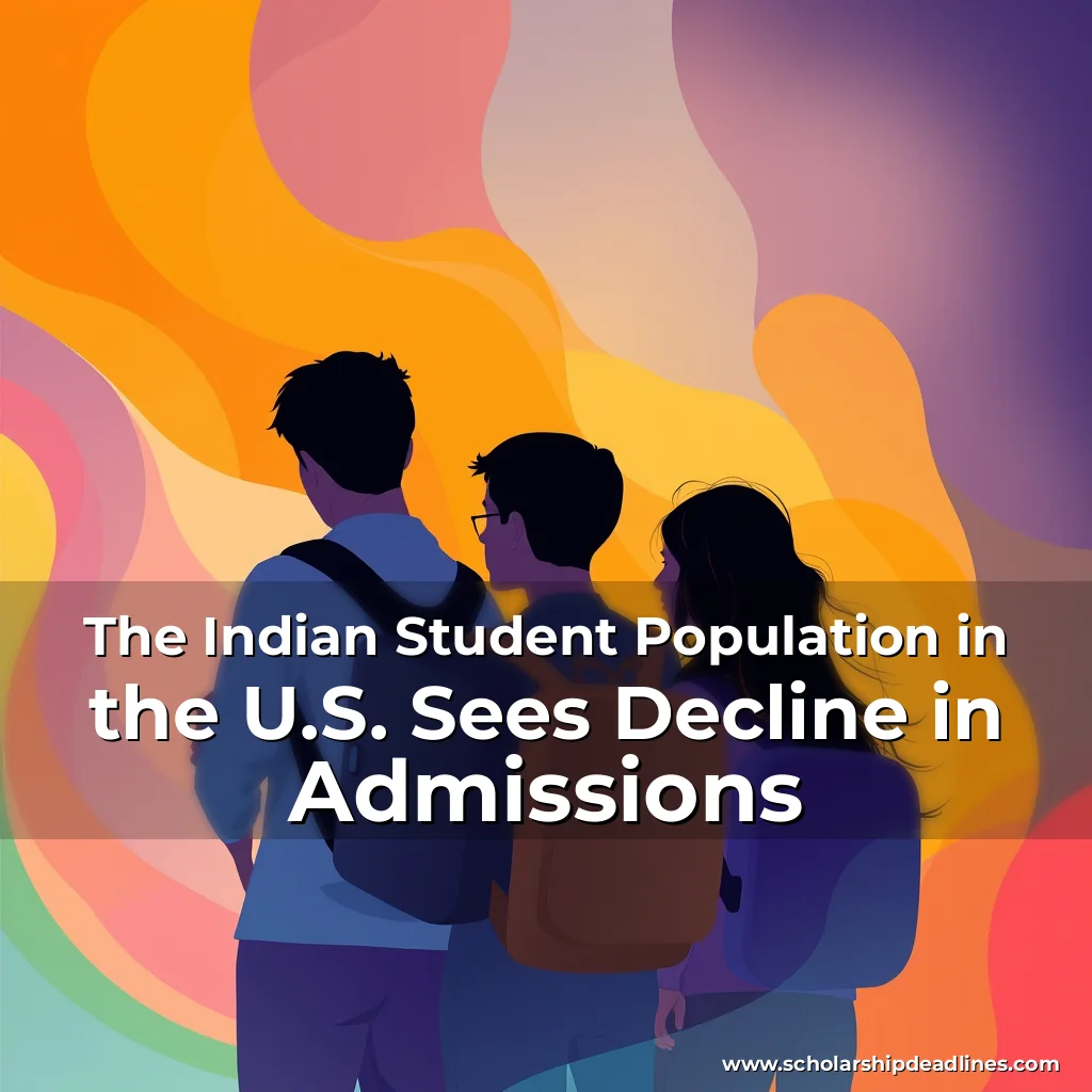 Artistic representation for The Indian Student Population in the U.S. Sees Decline in Admissions