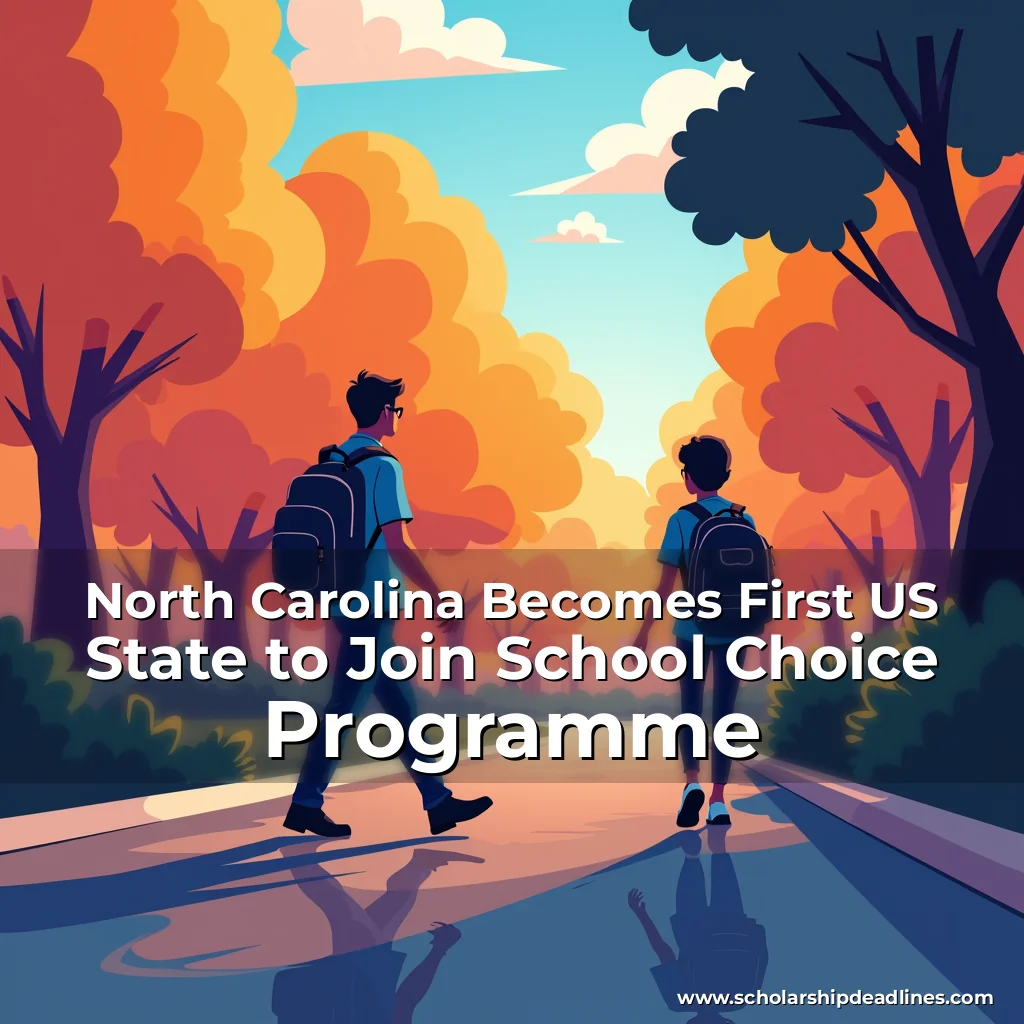 Artistic representation for North Carolina Becomes First US State to Join School Choice Programme