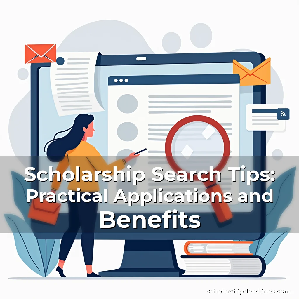 Artistic representation for Scholarship Search Tips: Practical Applications and Benefits