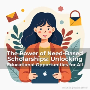 Artistic representation for The Power of Need-Based Scholarships: Unlocking Educational Opportunities for All