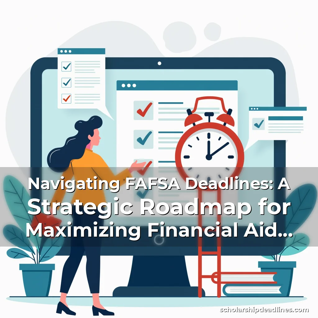 Artistic representation for Navigating FAFSA Deadlines: A Strategic Roadmap for Maximizing Financial Aid Opportunities