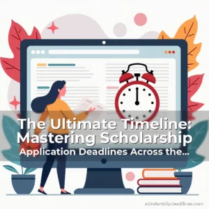Artistic representation for The Ultimate Timeline: Mastering Scholarship Application Deadlines Across the Globe