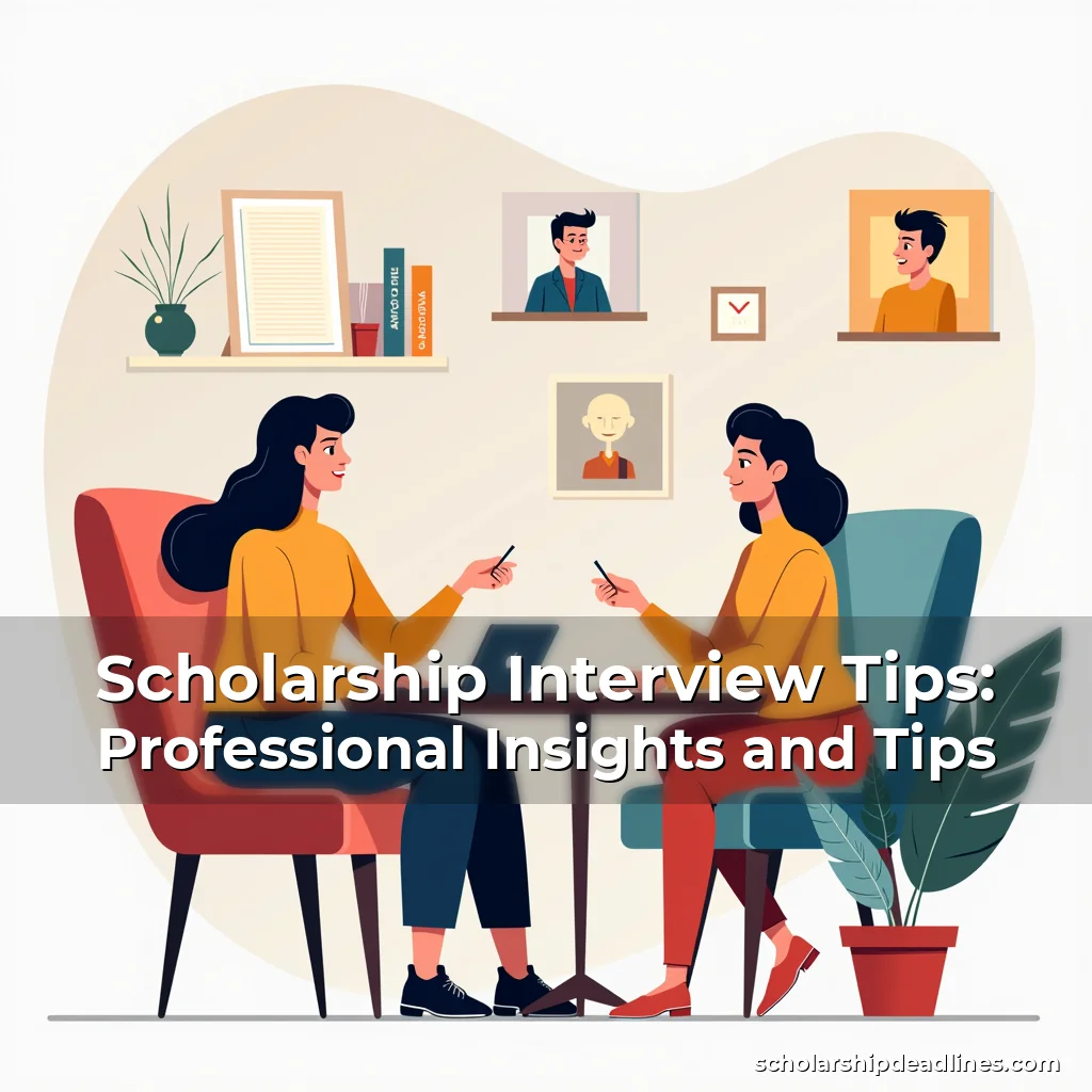 Artistic representation for Scholarship Interview Tips: Professional Insights and Tips