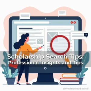 Artistic representation for Scholarship Search Tips: Professional Insights and Tips