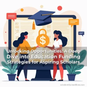 Artistic representation for Unlocking Opportunities: A Deep Dive into Education Funding Strategies for Aspiring Scholars