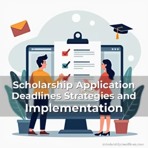 Artistic representation for Scholarship Application Deadlines Strategies and Implementation